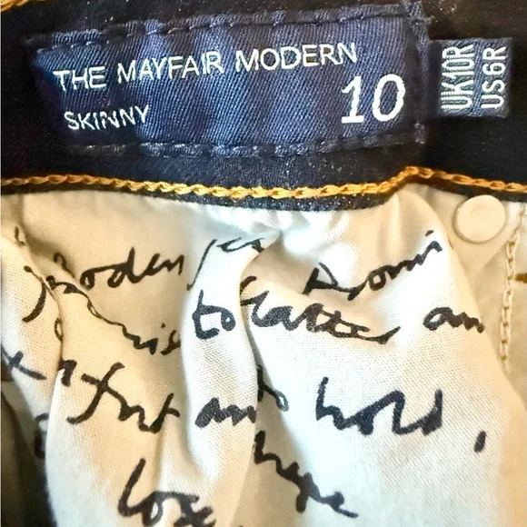 Boden Navy Skinny Jeans Regular Fit - Picture 8 of 10